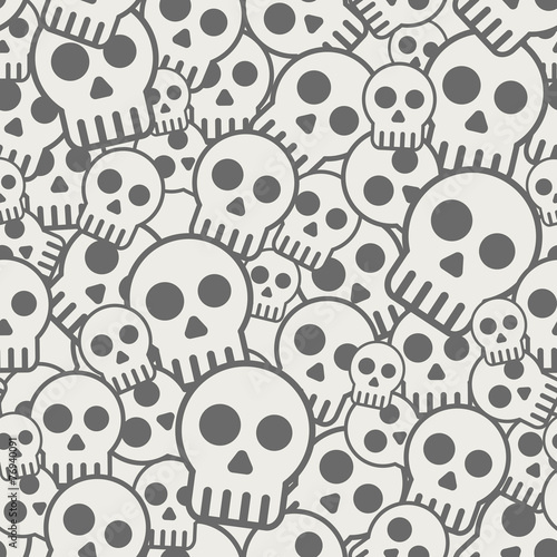 Seamless skull background