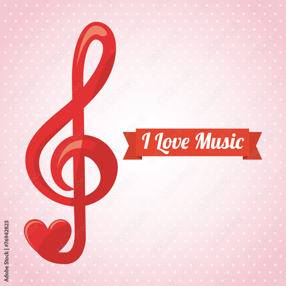 Fototapeta premium love music