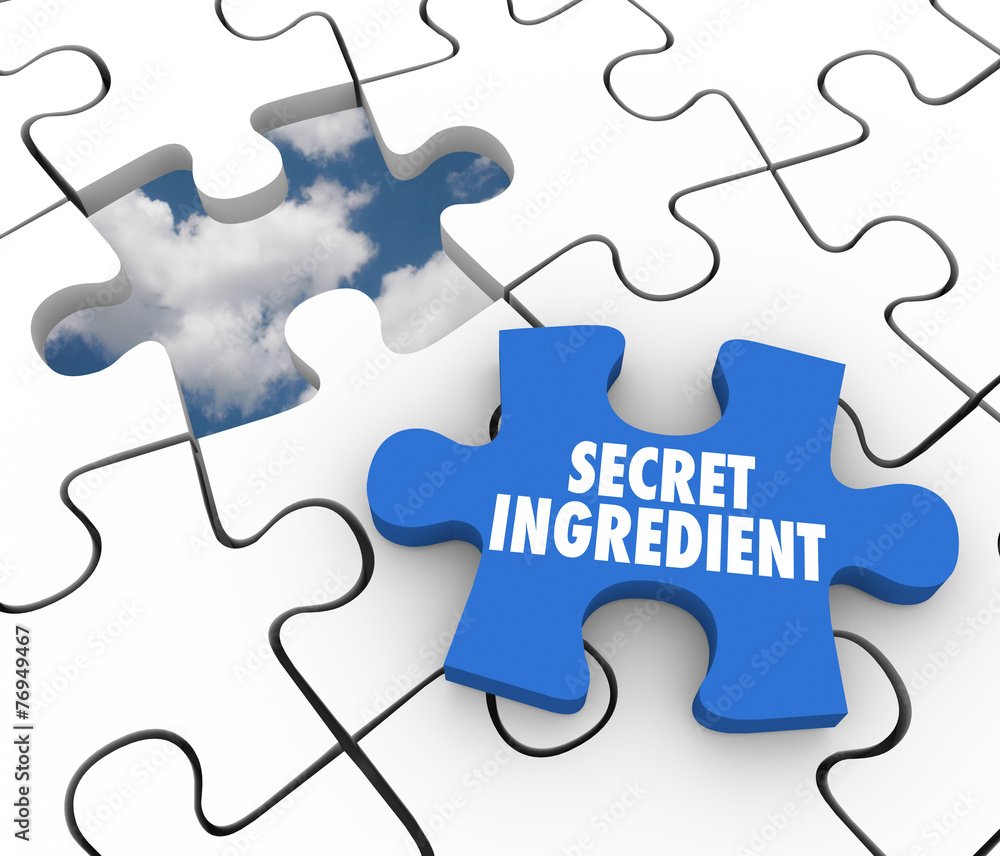 Secret Ingredient Puzzle Piece Classified Information Confidenti Secret Ingredient Puzzle Piece Classified Information Confidenti
