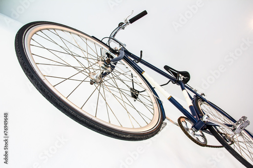 bicycle fixed gear on white wall