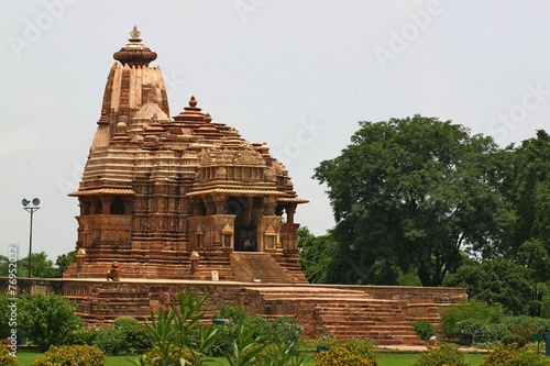 Khajuraho temples and their erotic sculptures  India