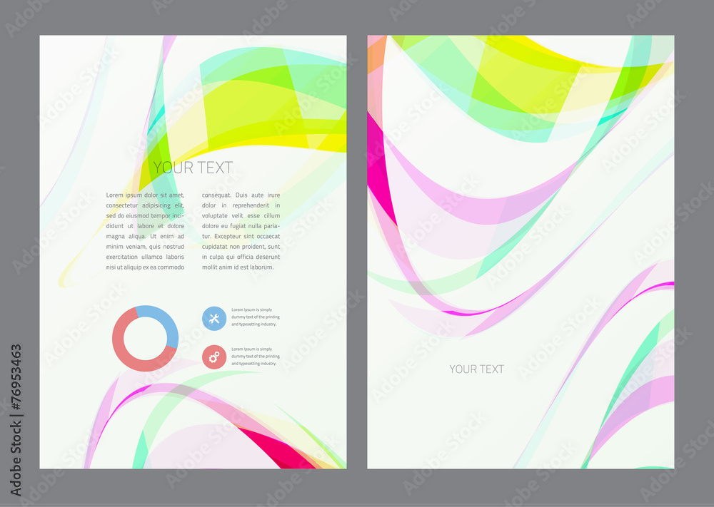 Fototapeta premium Flyer design template