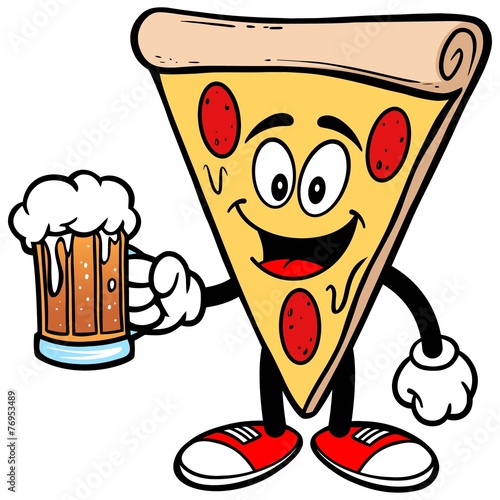 Pizza with Beer