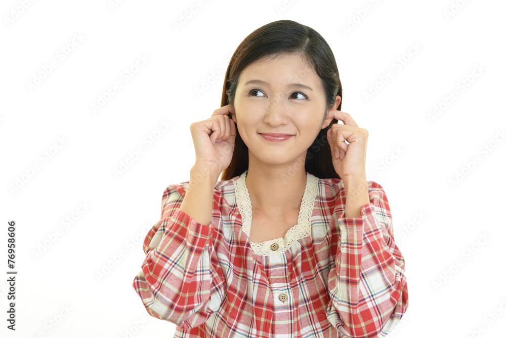 微笑む女性 微笑む女性