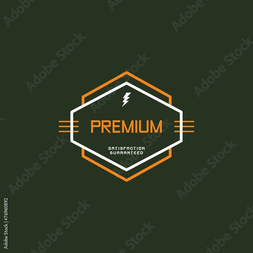 modern insignia vintage label