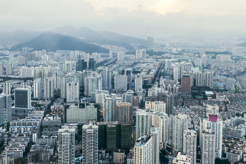 skyline,cityscape of modern city,shenzhen