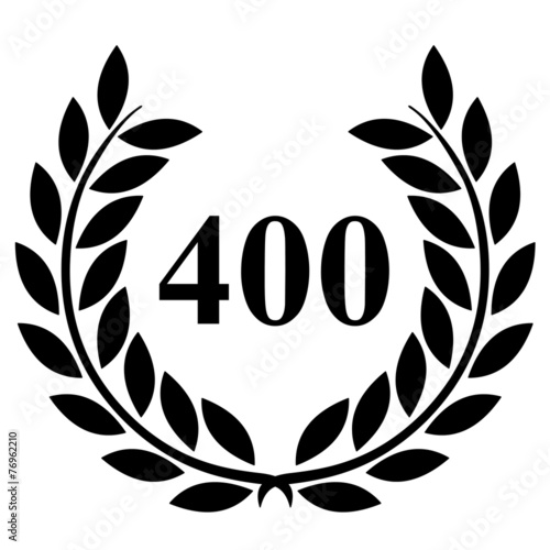Lauriers 400 sur fond blanc