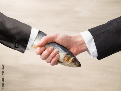 Photography Dead Fish Handshake