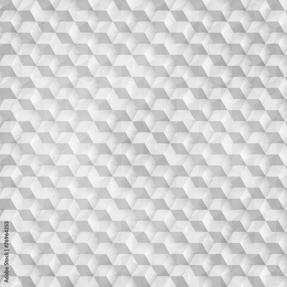 Fototapeta premium Wektor abstrakcyjny kształt geometryczny z szarej kostki.