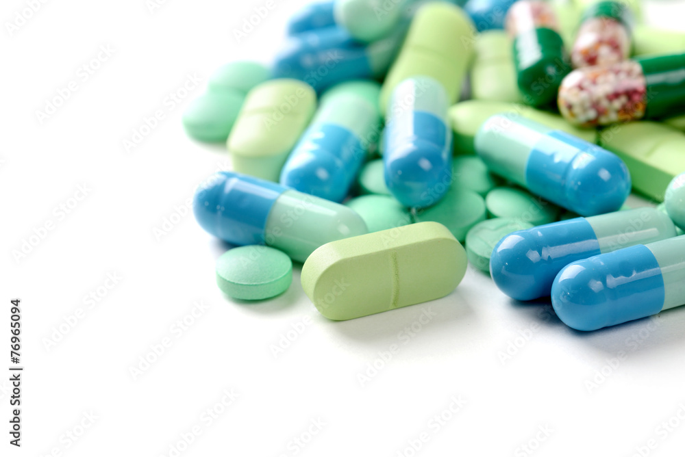 pills isolated on white background pills isolated on white background