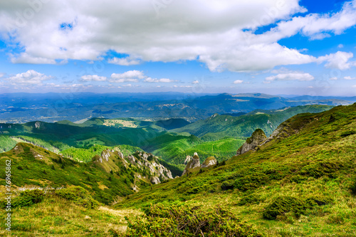 Mountain landscape in summer light