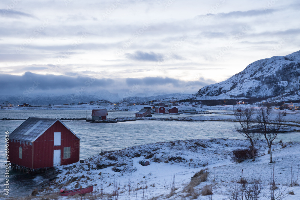Norway in winter - trip to the island Kvaloya (Tromso)