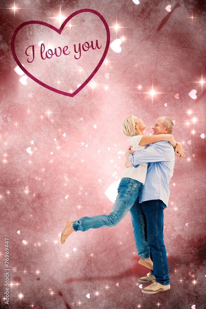 Composite image of valentines couple Composite image of valentines couple