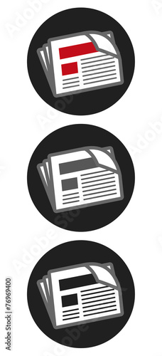journal newsletter picto vecteurs 2