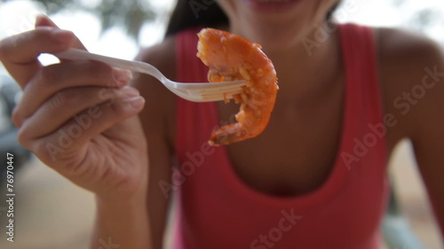 Shrimp truck food from Oahu Hawaii photo