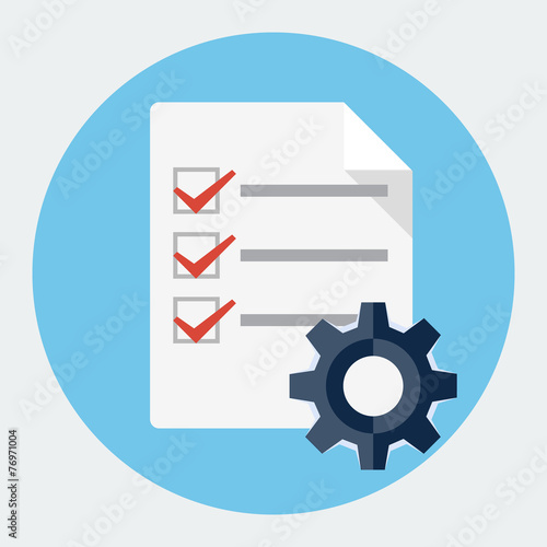 Vector order processing icon