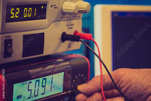 Canvas Print electronic measuring instruments