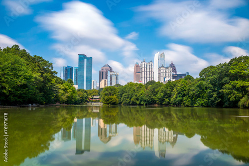 Wallpaper Mural Skyline and reflections of midtown Atlanta, Georgia Torontodigital.ca