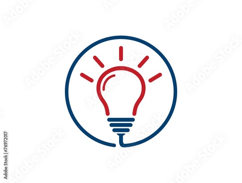 lamp idea logo icon template