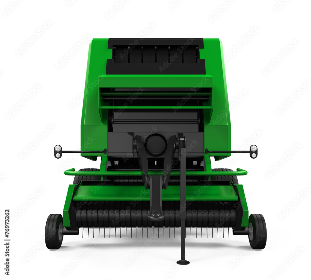 Agricultural Baler Isolated