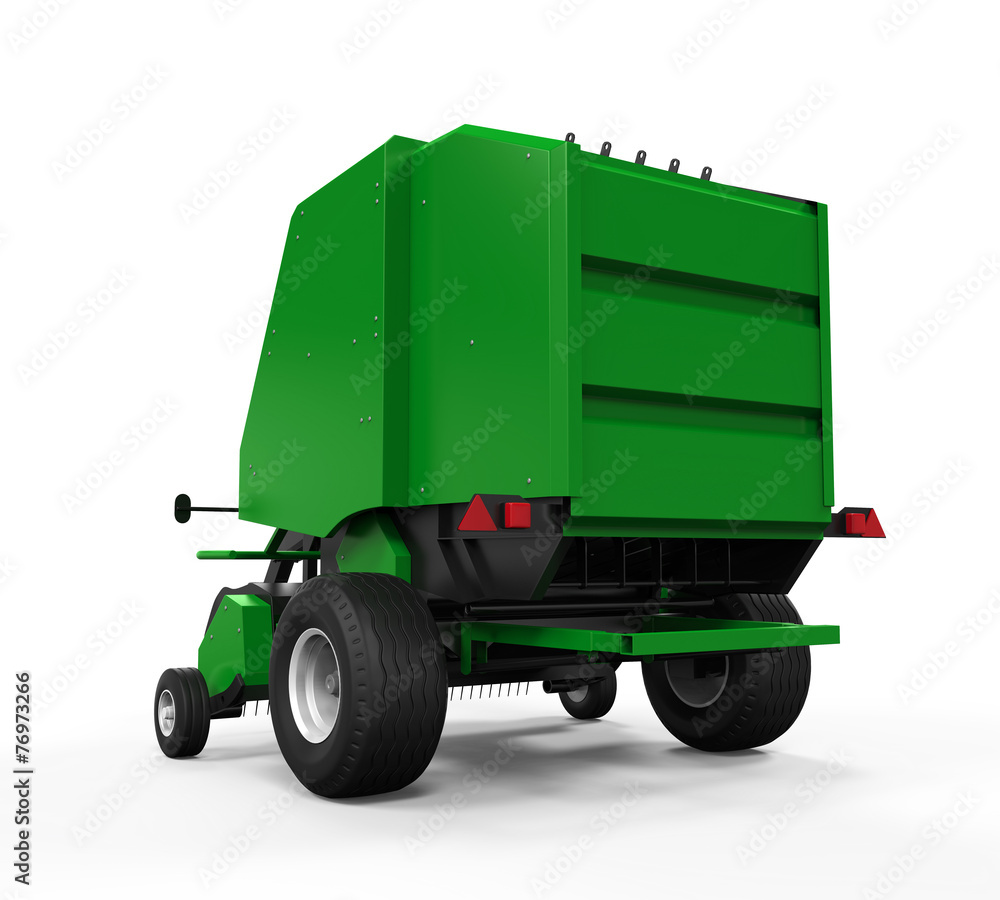 Agricultural Baler Isolated Agricultural Baler Isolated