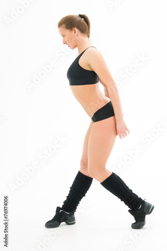 athletic girl posing