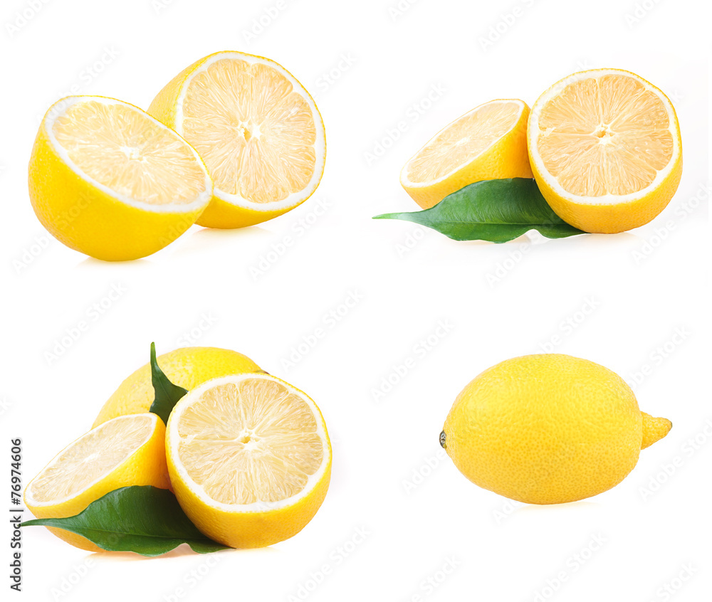 Fototapeta premium Isolated lemon collection