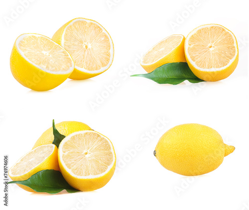 Isolated lemon collection