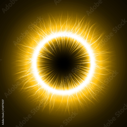 devil's eye (inner simple,outer turbulenced lines version)