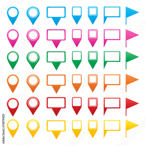 Map pins