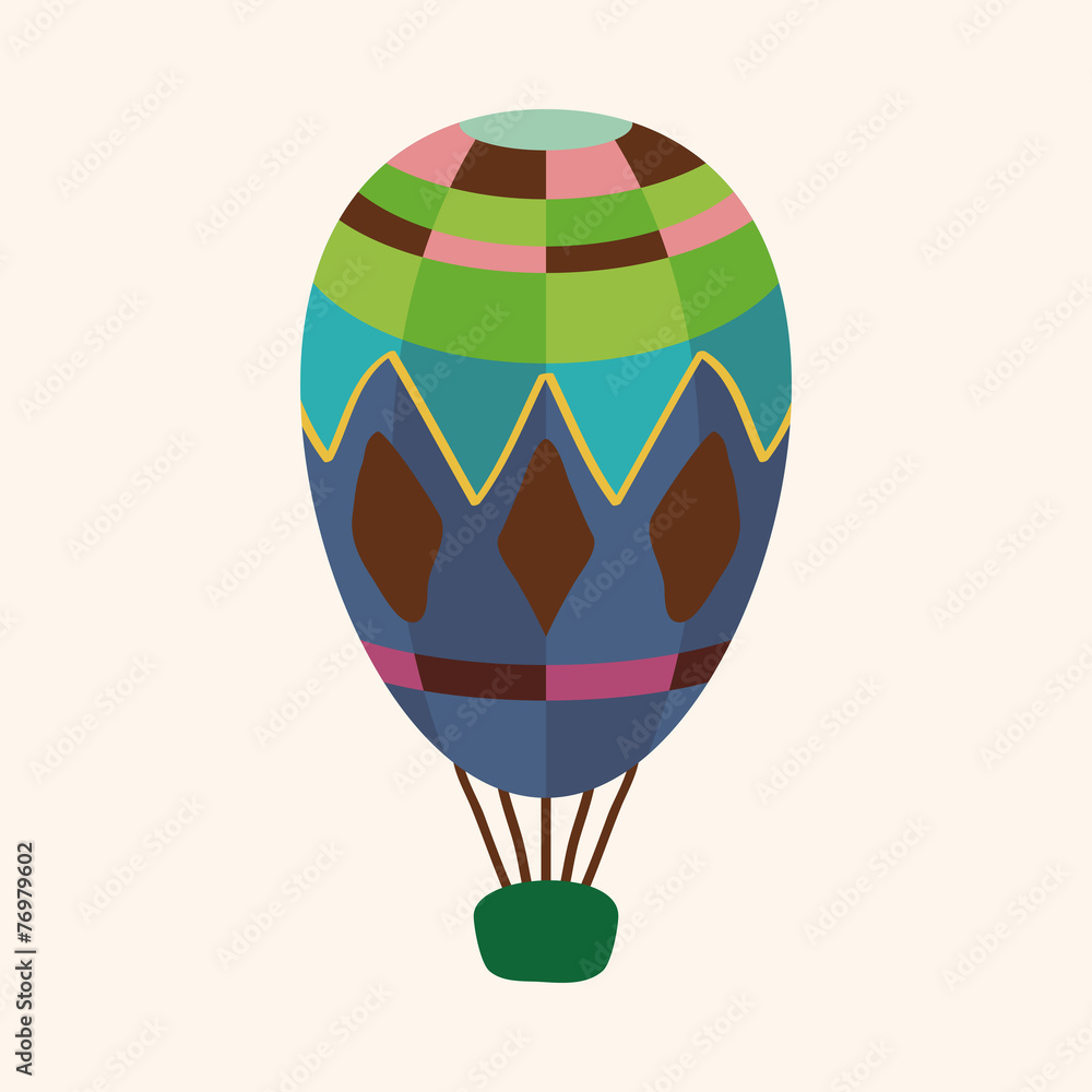 Naklejka premium hot air ballon design elements vector