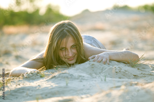 Girl on the sand