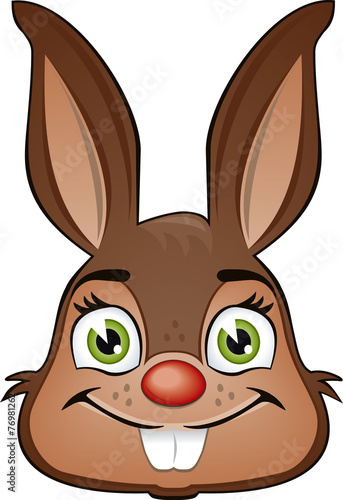 Osterhase lächelt