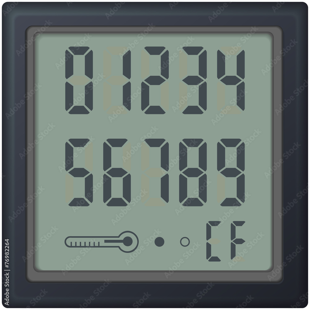 digital count clock watch, with different numbers digital count clock watch, with different numbers