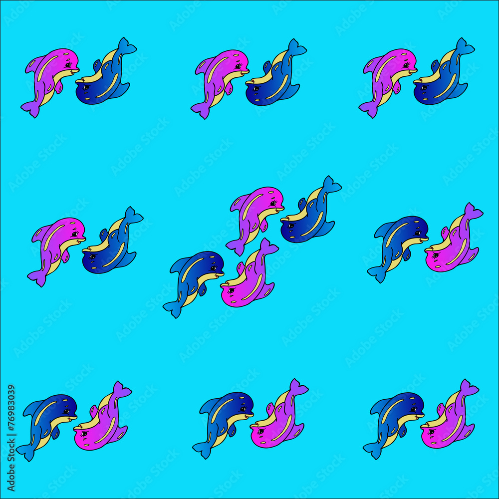 Two dolphins. Two dolphins.