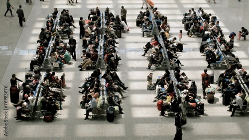 Shanghai Hongqiao Railway Station people Zhabei district China photo