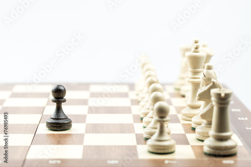 Chess figure  business concept strategy  leadership  team and su