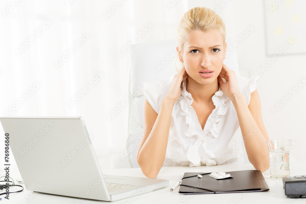 Exhausted Businesswoman Exhausted Businesswoman
