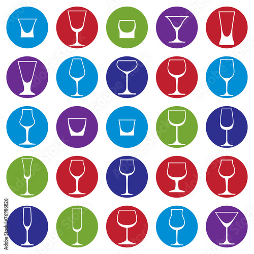 Classic goblets collection – martini, wineglass, cognac and wh