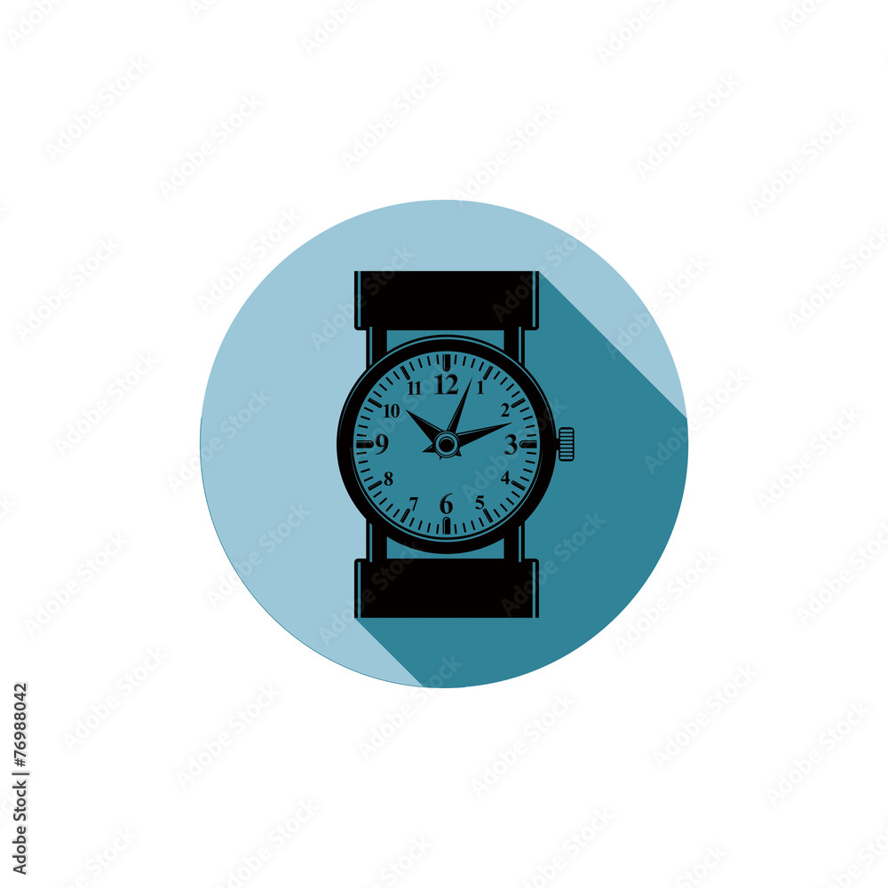 Stylish wristwatch illustration, elegant timepiece with dial and Stylish wristwatch illustration, elegant timepiece with dial and