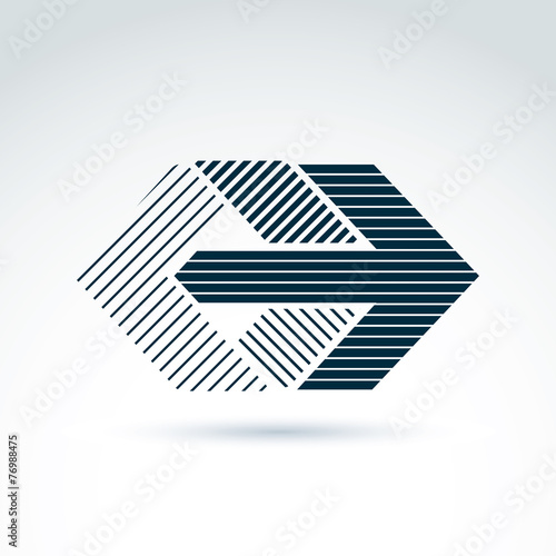 Geometric abstract symbol w...