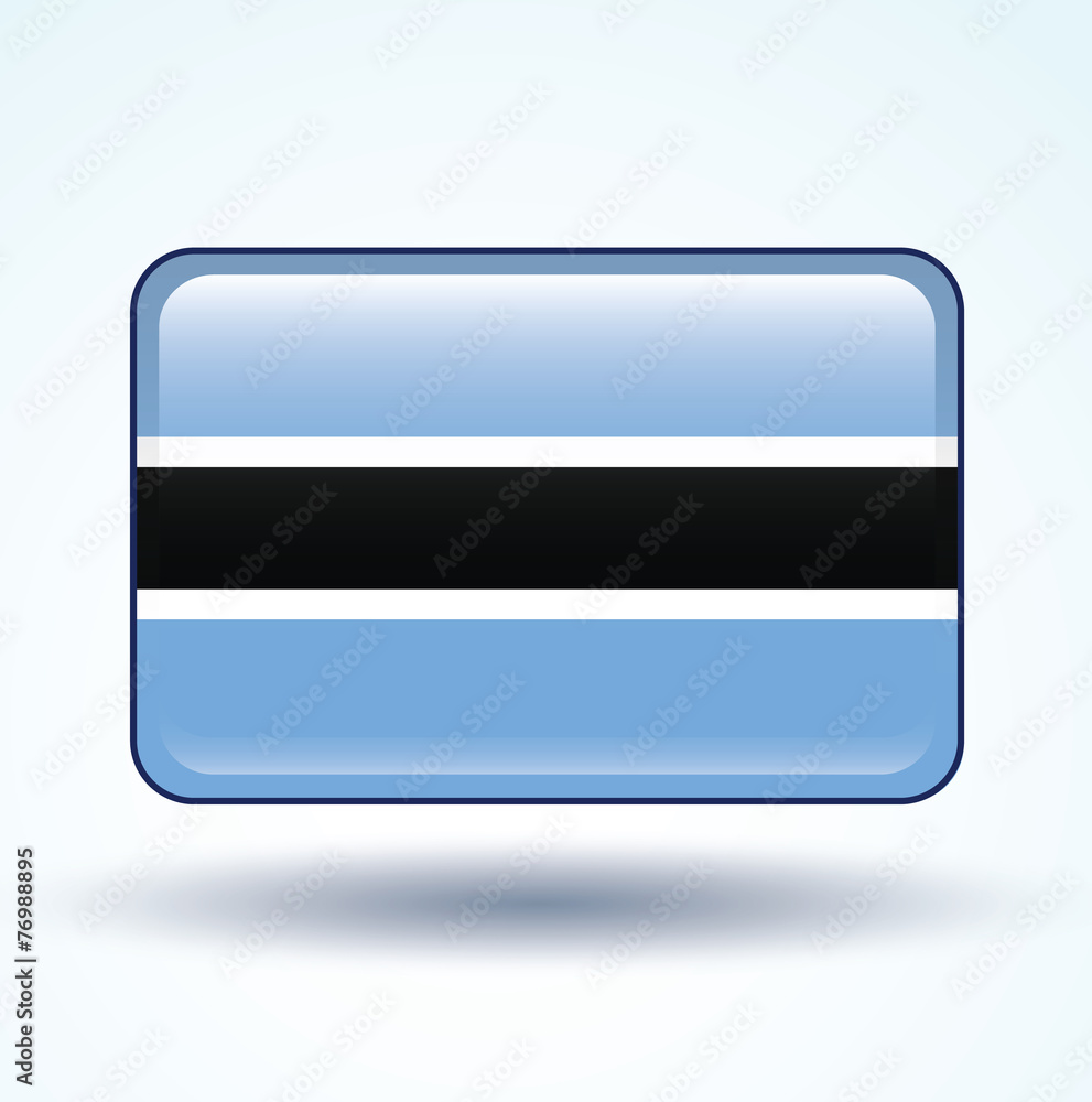 Flag of Botswana, vector illustration Flag of Botswana, vector illustration