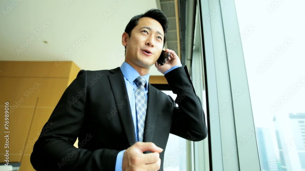 Ethnic Male Financial Advisor Travel Hotel Room Smart Phone Communication Ethnic Male Financial Advisor Travel Hotel Room Smart Phone Communication