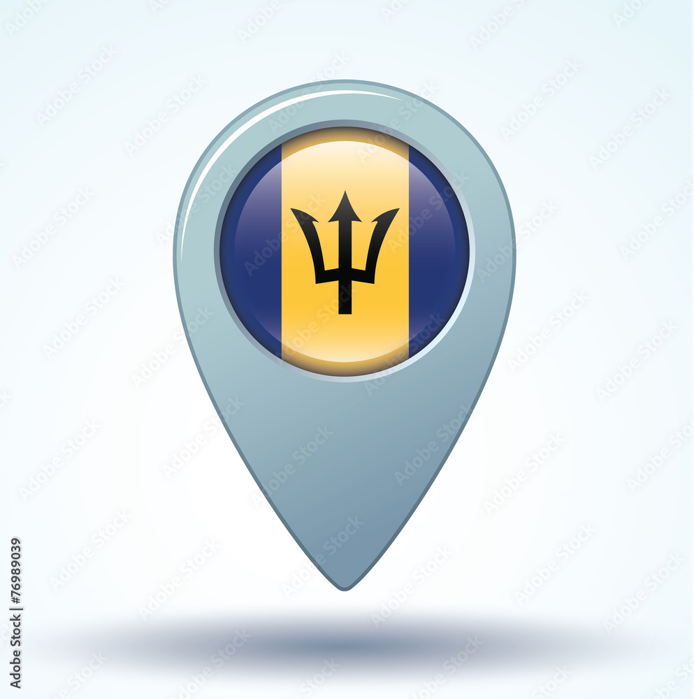 Flag of Barbados, vector illustration Flag of Barbados, vector illustration
