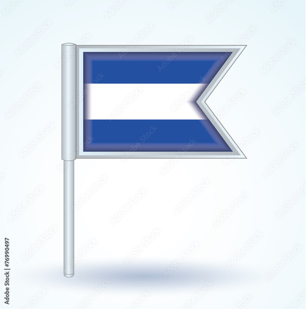 Flag of El Salvador, vector illustration Flag of El Salvador, vector illustration
