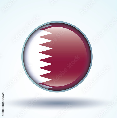 Flag of Qatar, vector illustration