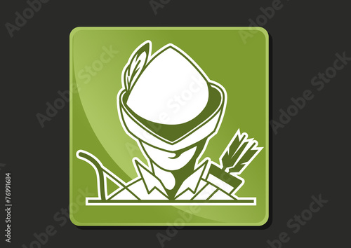 Man with bow and arrow