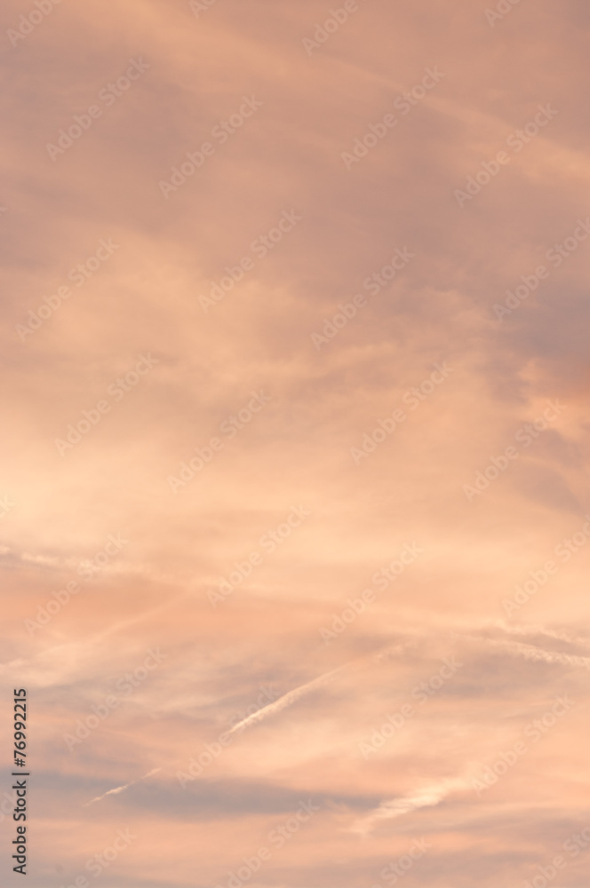 orange sunset cloudy sky