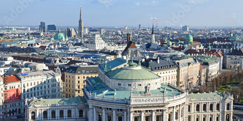 wien, panorama, city, stephansdom