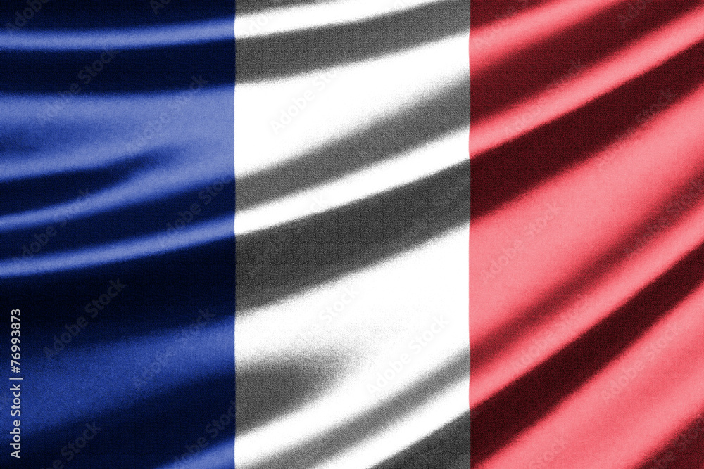 Waving flag of the France